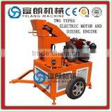 FL1-20 Electric Motor Interlock Brick Machine With Car Tire and Tractor