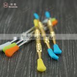 Titanium dabber tools/glass dabber tools with silicone tips For Wax Dry Herb For Oil Rigs