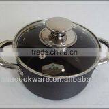 Hollow Handle and Hard Anodized Aluminium Casserole With Ceramic Coating Inside