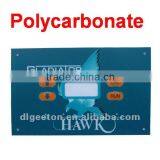 Custom Nameplate Flat Plastic Front Panel Manufacture