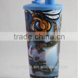 customized adult sports plastic cup with lid/plastic cup/drinking cup/water cup