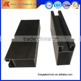 Anodized bronze, anodized champagen window and door aluminum guide rail extrusion profile