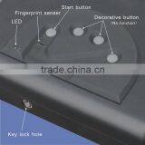 Wholesale- MS500 Micro Vault Biometric Fingerprint Pistol Small Security Storage Steel Safe Box / Gun Vault thumbnail-2