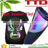 Silver Reflective Heat Transfer Vinyl for Clothing , wholesale traffic Road Safety Reflective breathable T Shirt Vinyl