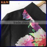 Ladies Shirt Dress Digital Print Dress Chiffon Dres for Women thumbnail-5