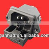 IEC C14 socket with switch&socket with cover