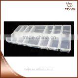 Wholesales PP Plastic Box Separate Small 14 Boxes 24x11cm