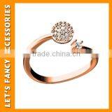 High Quality 925 Sterling Silver Ring Wedding Jewelry Clear Wedding Ring PGRG0084 thumbnail-1