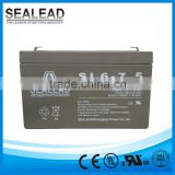 Made in guangzhou 6v 7.5Ah AGM ups system battery