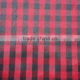 Red and Black Yarn Dyed Checked Fabric thumbnail-1