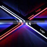 1 Pair Car LED Flash Door Sills Moving Scuff Plate Light Panel Front Door For Peugeot 2008 2014 2015 2016 thumbnail-6
