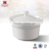 Guangzhou haoxin porcelain dinnerware white ceramic soup tureen