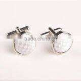 White and Black Alloy Cufflinks ,Swank Red Fiber Cufflinks, Fiber Cufflinks thumbnail-1