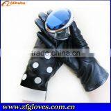2013 Black Genuine Leather Sexy Sheepskin Glove