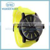 Big Dial Silicon Rubber Wristband Watches For Women thumbnail-2