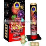 Reloadable shells double breaks fireworks