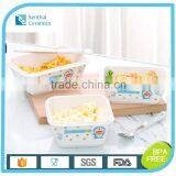 Bento Lunch Box,Rectangular Ceramic Lunch Box With Airtight Lid,kids Lunch Box thumbnail-3