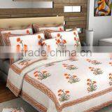 King Size Cotton Block Print Bedding Quilt Table Cover Duvet Cover thumbnail-2