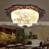 Vintage LED Ceramic Wood Interior Decoration Led Pendant Hanging Chandelier Celling Light Home Light Company Lights thumbnail-5