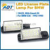 18 Led LICENSE PLATE LIGHT for BMW E36 1992-1998 3 SERIES 318 325 328 M3 Sedan