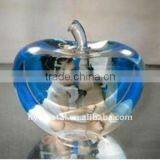 Beautiful Crystal Fruit Gift Crystal Apple With Photo