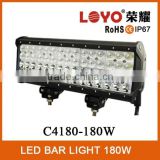 Newest led car light bar 4 rows 9-32v led work light bar 180w led light bar 12v