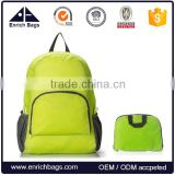 Waterproof foldable backpack cheap nylon promotion travel bag