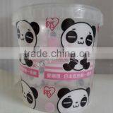 2016 JND Food Grade Custom Plastic Bucket 2 Liter for Yogurt Popcorn With FSSC22000 Certified thumbnail-1