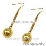 Gold Plated Color Stainless Steel Chain Design Earrings