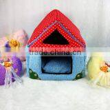 Pet House/dog House,soft Blue Beds thumbnail-1