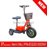 2016 hot sales smart disabled scooter with led lights high quality (PN-ES20-500W )