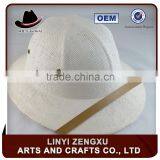 Custom promotional plain straw man hats panama hat