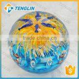 Murano Glass Flower Paperweights Wholesale With Fish thumbnail-1