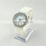 Fashion Design Crystal Watches Promotion Gift Silicone Women Watch thumbnail-3