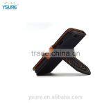 Unique Design Pure Color Fabric Wallet Leather Phone Case For HTC Hima With PVC ID and Credit Card Slots thumbnail-3