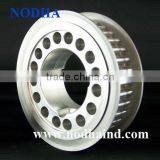 Customized Aluminum Timing Pulley Taper Bushed Pulleys HTD8M HTD14M