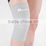 gray 4-way stretch spandex knee support