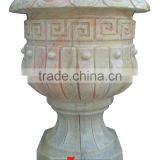 Hand-Carved Marble Flower Pot thumbnail-1