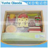 Fun Durable Wooden Food Set for Years of Play Wooden Lunch Set Solid Wood Version thumbnail-2