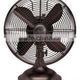 12" Retro Table Fan With Oil Rubbed Bronze Finish thumbnail-2