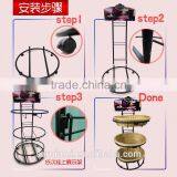 Customized Movable Metal Bread Display Rack thumbnail-2