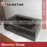 Newstar Polished Black Stone Sink for Outdoor thumbnail-2
