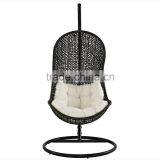 Baby Wrought Iron Wicker Hanging Outdoor Swing Chair thumbnail-2