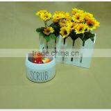 2014 Cheap Custom Exquisite White Embossed Handmade Ceramic Bowl thumbnail-5