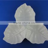 bulk ceramic plates leaf shape