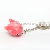 Pink Resin Cartoon Elephant Keychains thumbnail-2