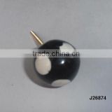Resin knob with patterns available in other colour and patterns