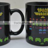 11oz/300ml Printed Plain black Color Changing Mugs sublimation mugs