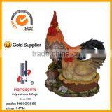 14''H Pair of Rooster, Standing Cock Statues, Polyresin Rooster Figurine thumbnail-1