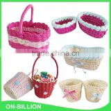 Colorful empty modern cute wedding gift baskets